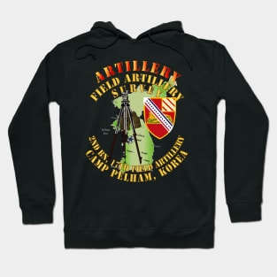 Field Artillery Survey - 2nd Bn 17th FA Camp Pelham Korea Hoodie